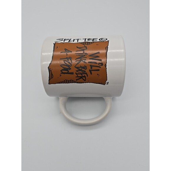 Split Tee Brand "Will Drink Beer 4 Food" Novelty Coffee Mug Funny Gift - Picture 9 of 12